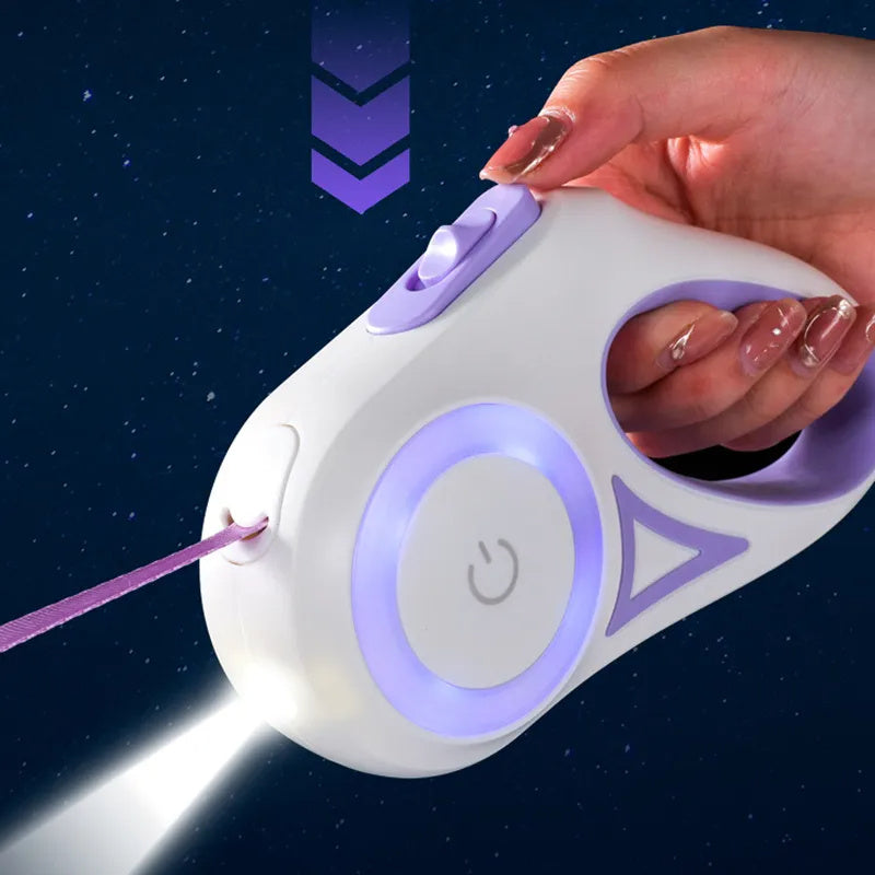 Retractable Pet Leash with LED Light