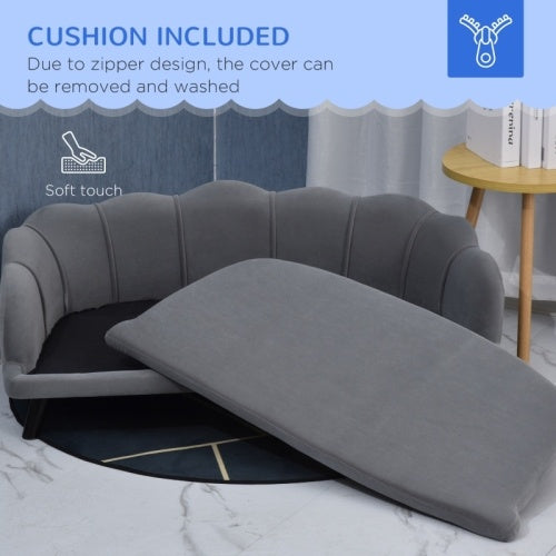 Grey Sofa Bed with Cushion