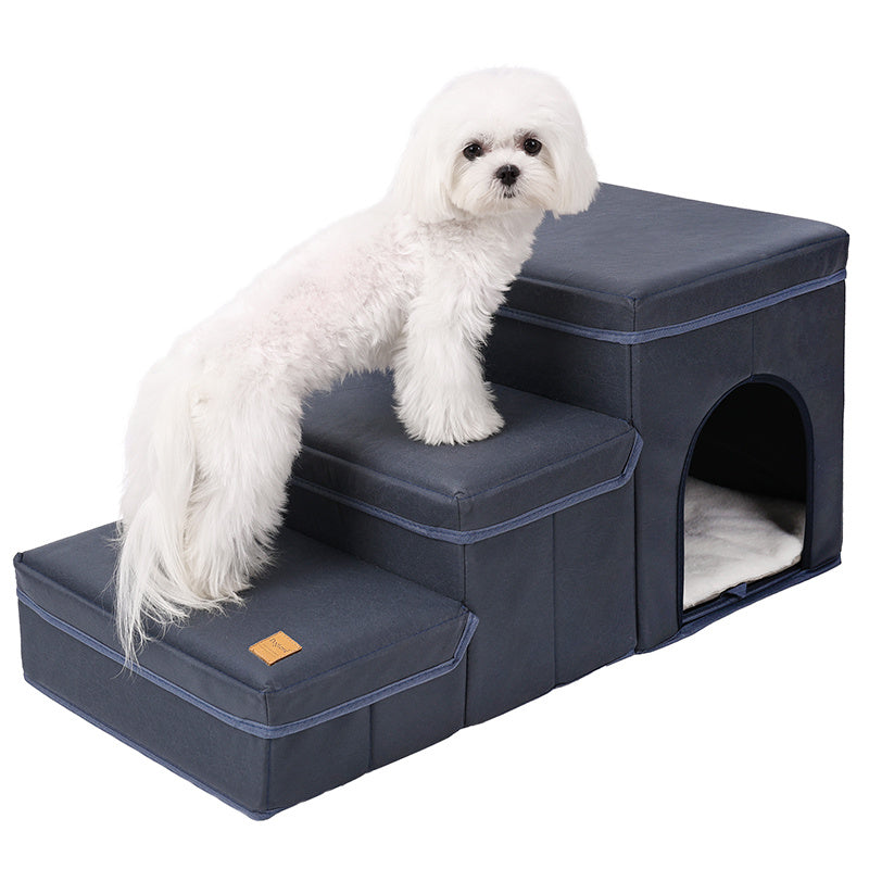 Foldable Dog Stairs with Storage