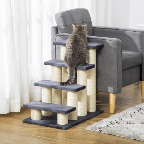 Cat Tree with 4 Steps & Sisal Posts