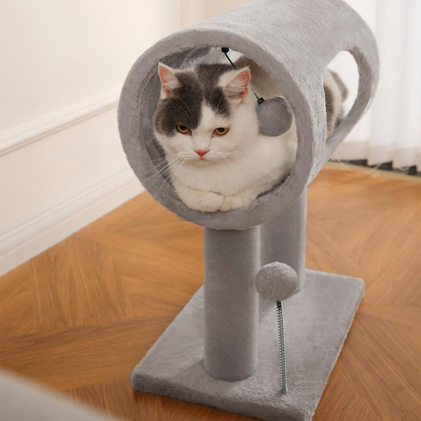 Cat Scratching Post with Tunnel & Toys