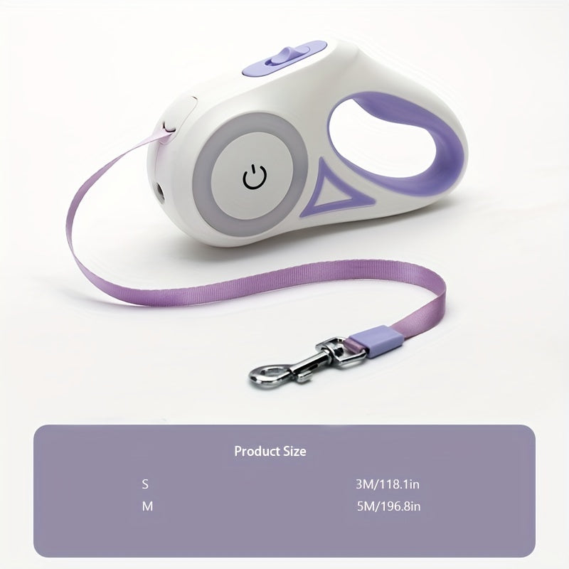 Retractable Pet Leash with LED Light