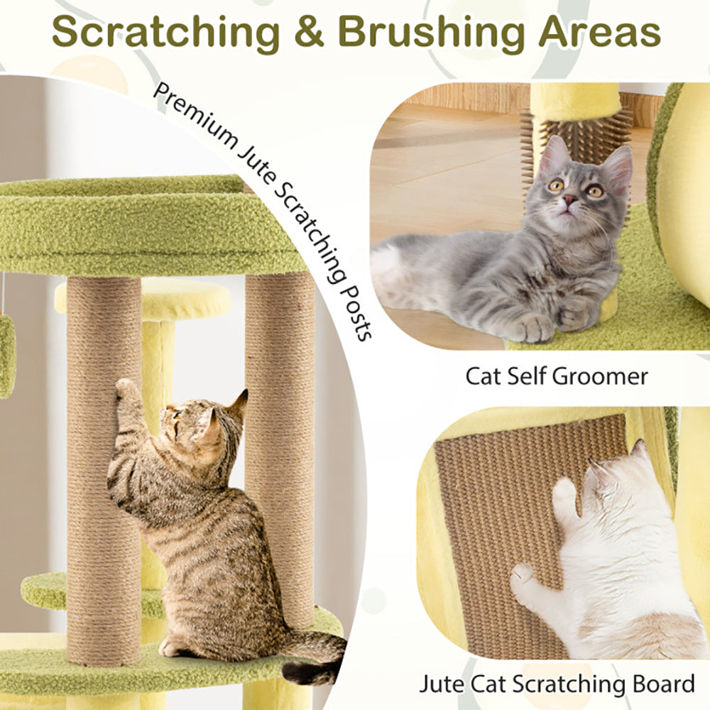 49" Multi-Level Avocado Cat Tree