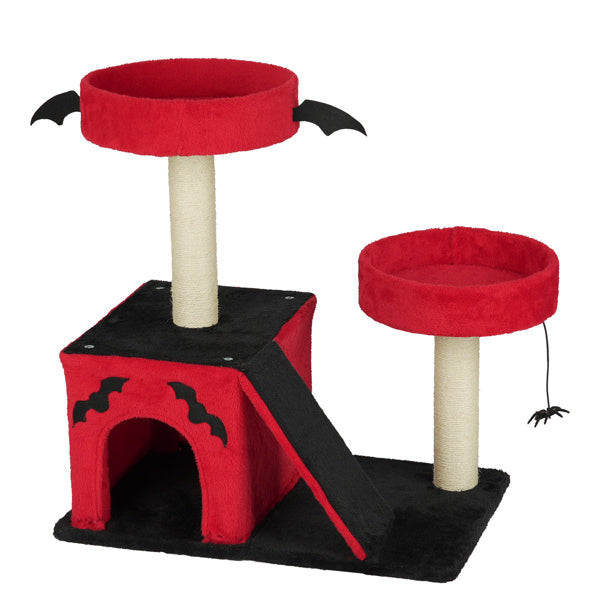27.5" Gothic Cat Tree with Condo