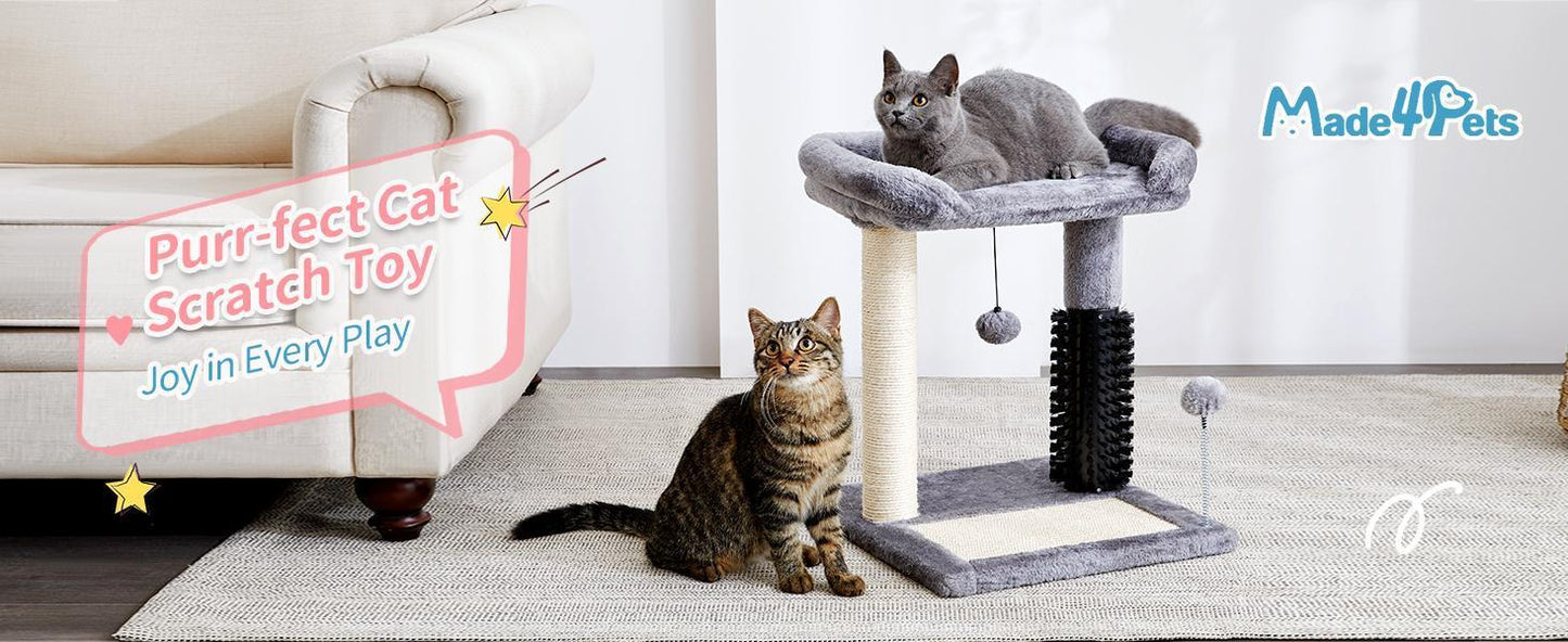 4-in-1 Cat Tree & Sisal Scratching Post