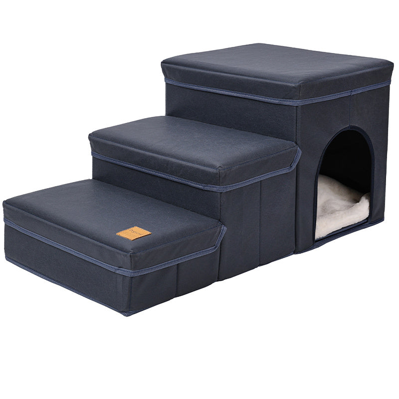 Foldable Dog Stairs with Storage