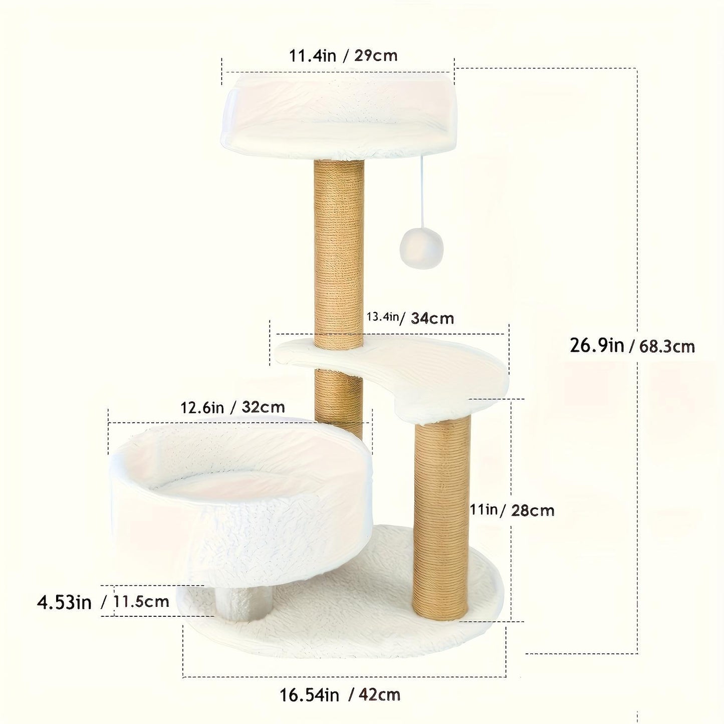 Cat Climbing Frame with Platforms & Tunnels