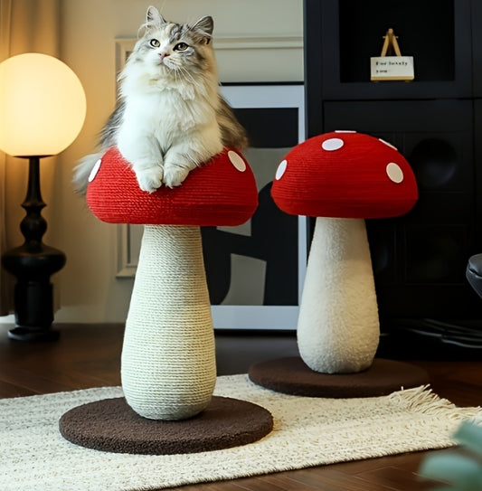 Mushroom Cat Scratcher Post