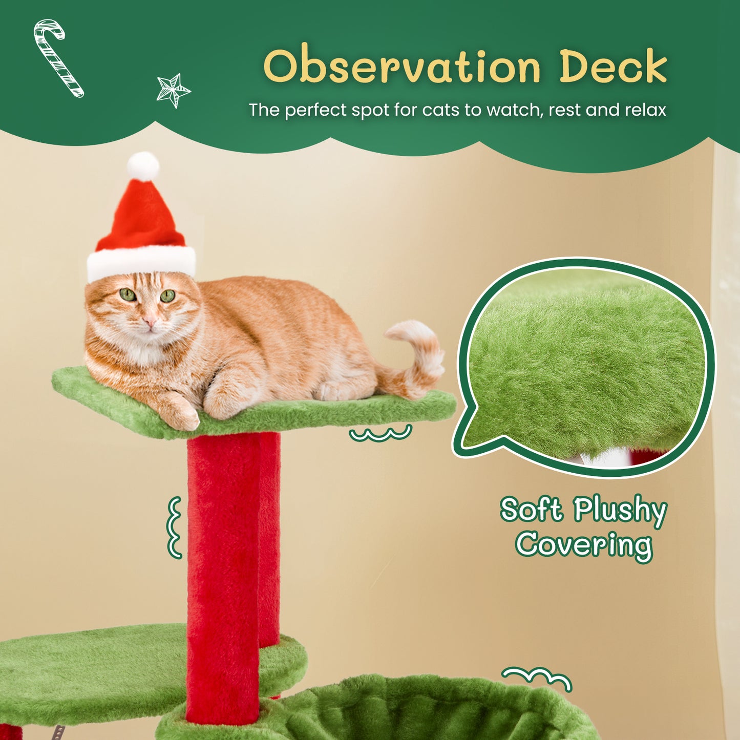 32" Christmas Season Cat Tree