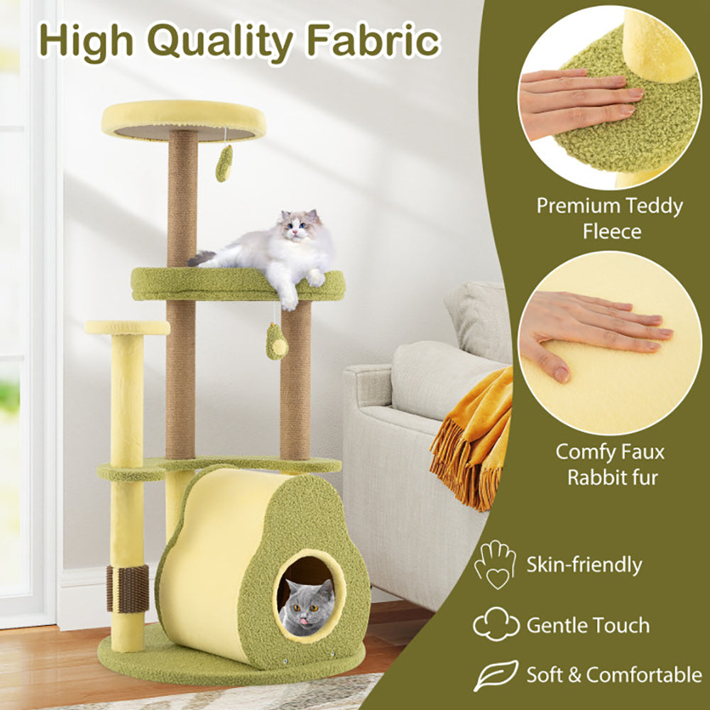 49" Multi-Level Avocado Cat Tree