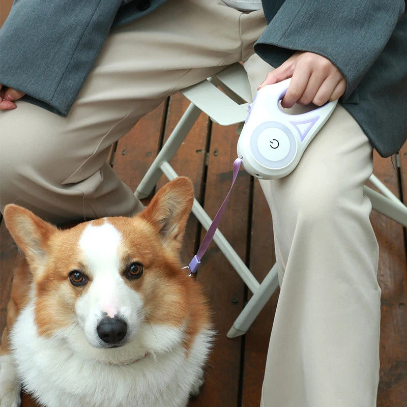 Retractable Pet Leash with LED Light