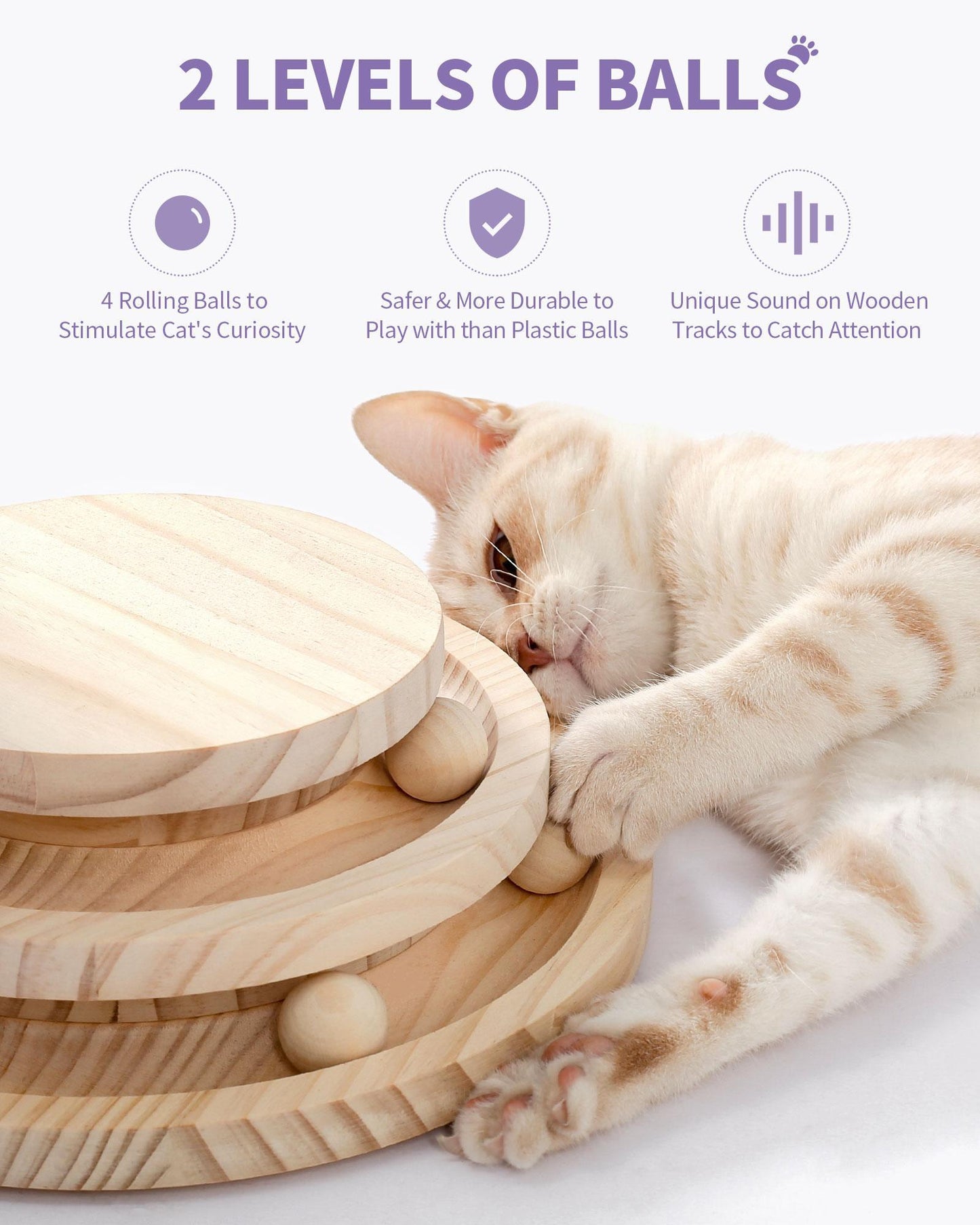 Cat Scratcher with Groomer & Toys