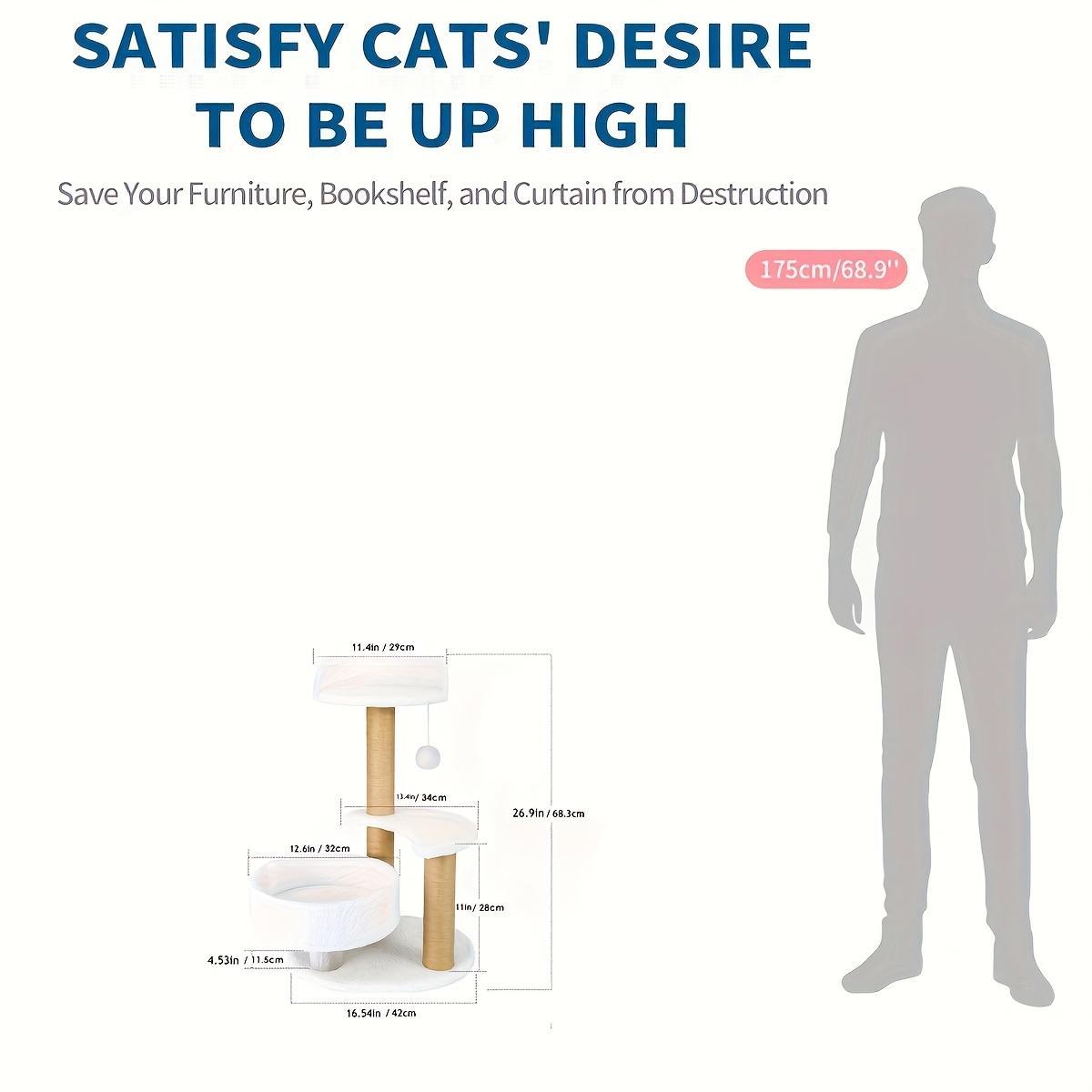 Cat Climbing Frame with Platforms & Tunnels