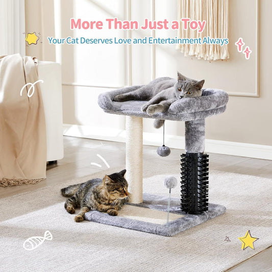 4-in-1 Cat Tree & Sisal Scratching Post