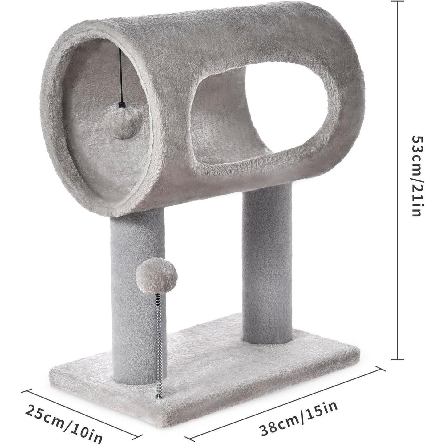 Cat Scratching Post with Tunnel & Toys