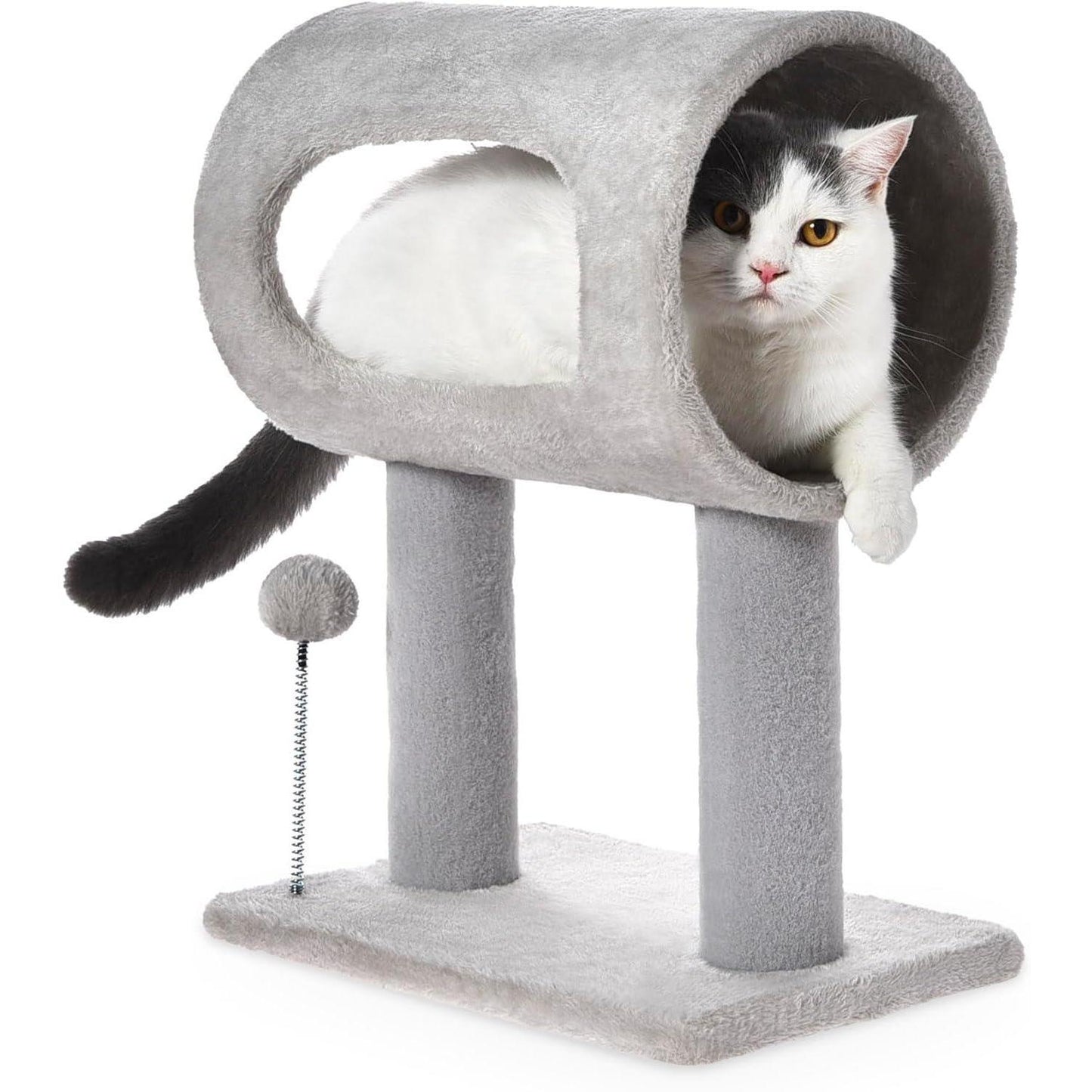 Cat Scratching Post with Tunnel & Toys