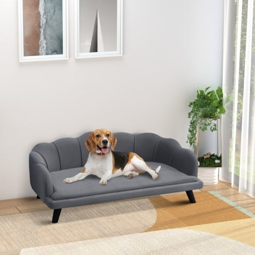 Grey Sofa Bed with Cushion