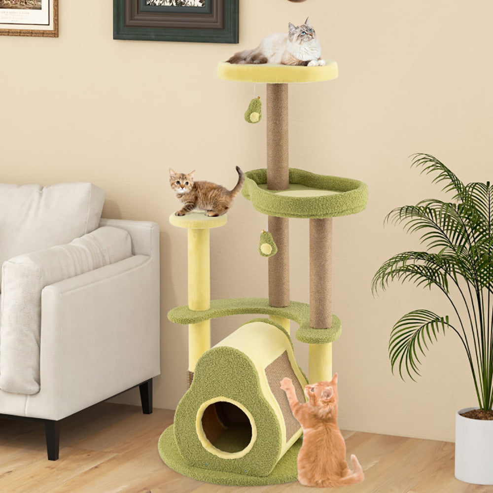 49" Multi-Level Avocado Cat Tree