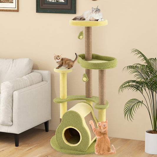 49" Multi-Level Avocado Cat Tree