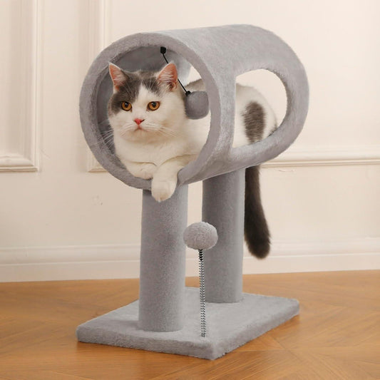 Cat Scratching Post with Tunnel & Toys
