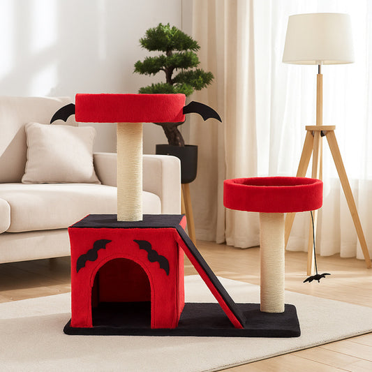 27.5" Gothic Cat Tree with Condo