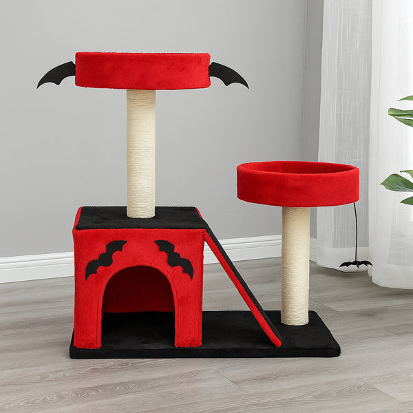 27.5" Gothic Cat Tree with Condo