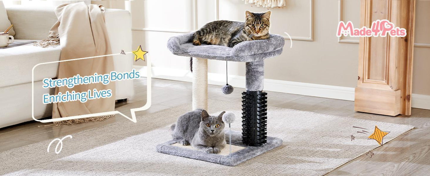 4-in-1 Cat Tree & Sisal Scratching Post