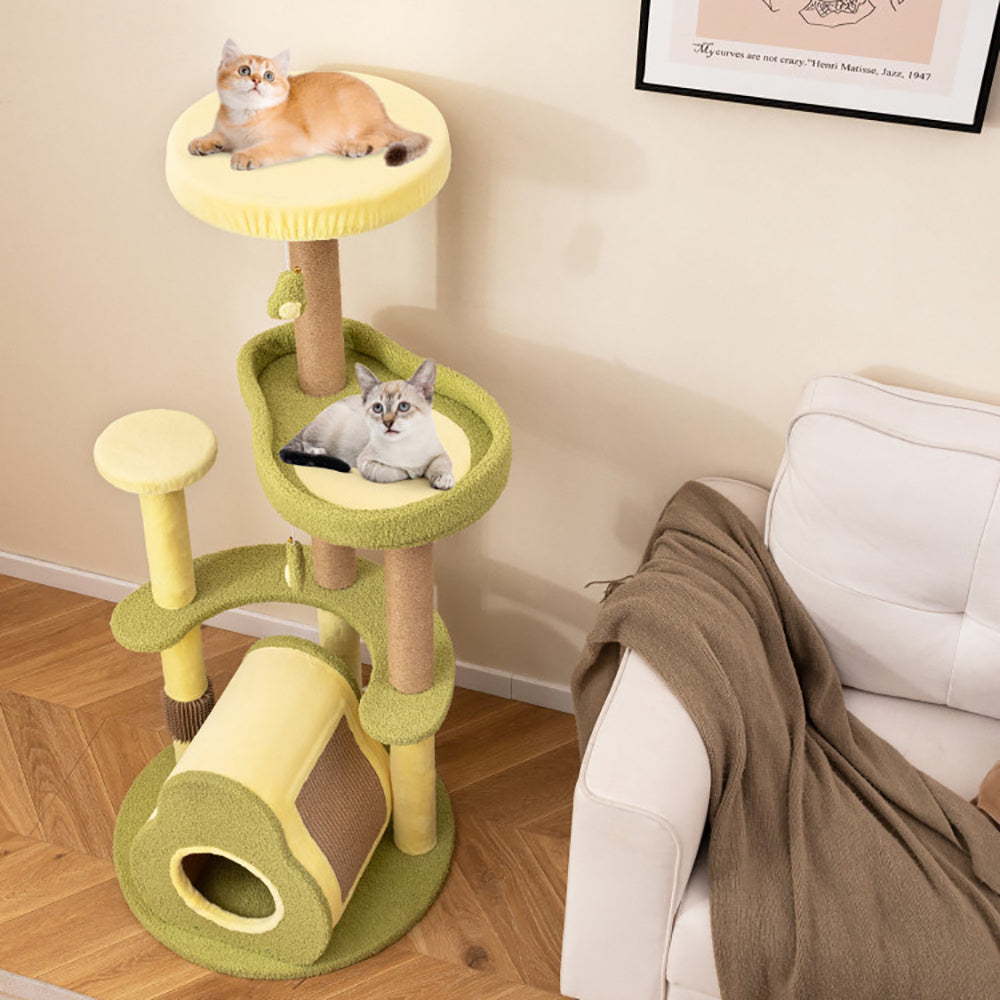 49" Multi-Level Avocado Cat Tree