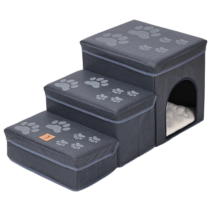 Foldable Dog Stairs with Storage