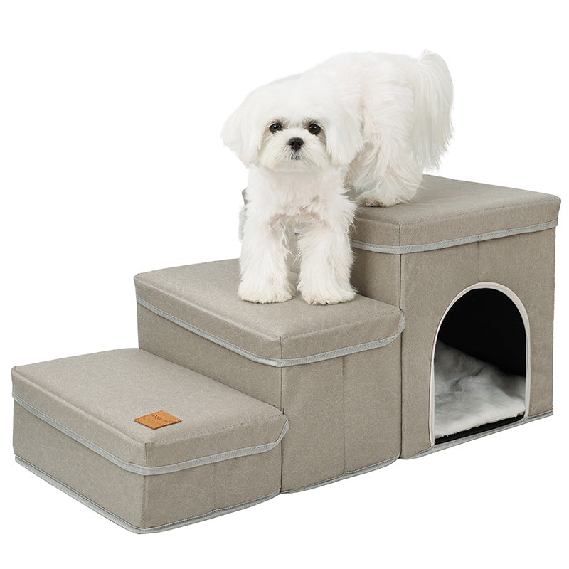 Foldable Dog Stairs with Storage