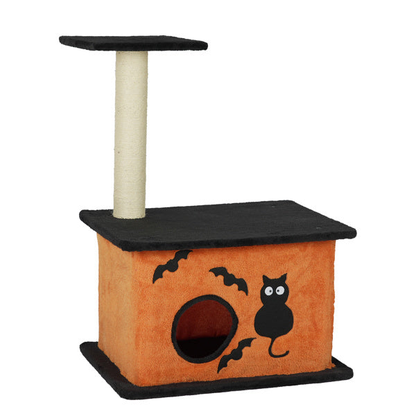 Halloween Cat Tree with Condo