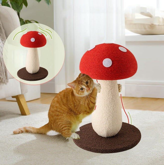Mushroom Cat Scratcher Post
